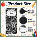 7 x 3 ft Large Composition Notebook Classroom Rug School Gift, 2'11" x 6'10"