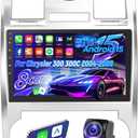 4+64G 8 Core Android Car Stereo for Chrysler 300 300C 2004 2005 2006 2007 2008 2009 with Carplay & Android Auto - 9 Inch Android 15 Touchscreen Radio with DSP/5G WiFi/GPS/Backup Camera