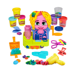 Play-Doh Hair Stylin' Salon Playset with 6 Cans, Pretend Play Toys for Girls and Boys Ages 3 and Up