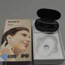 Sony CRE-E10 Self-Fitting OTC Hearing Aids for Mild to Moderate Hearing Loss, Prescription-Grade Sound Quality, Comfortable Earbud Design, Bluetooth Enabled for iOS, and Rechargeable Battery, Black