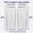 PureFit Outdoor Curtains for Detachable Sticky Tab Top Patio Waterproof  Weatherproof, UV and Fade Resistant Outside Curtains for Gazebo, Porch, Pergola, Privacy Curtain, 54 x 84 in, 2 Panels, Orange