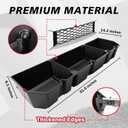 VaultsOnWheels Under Seat Storage Box Compatible with 2026 2025 2024 2023 2022 2017-2021 Honda Ridgeline Accessories Custom Fit Durable Detachable Rear Underseat Organizer
