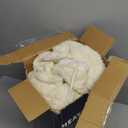 MAXEVE Heated Blanket Electric Throw 50"x60" Faux Rabbit Fur Blankets with 6 Heating Sets & 12 Hours Auto Off, Warm Gifts for Grandma Wife, ETL Certification (Pink)