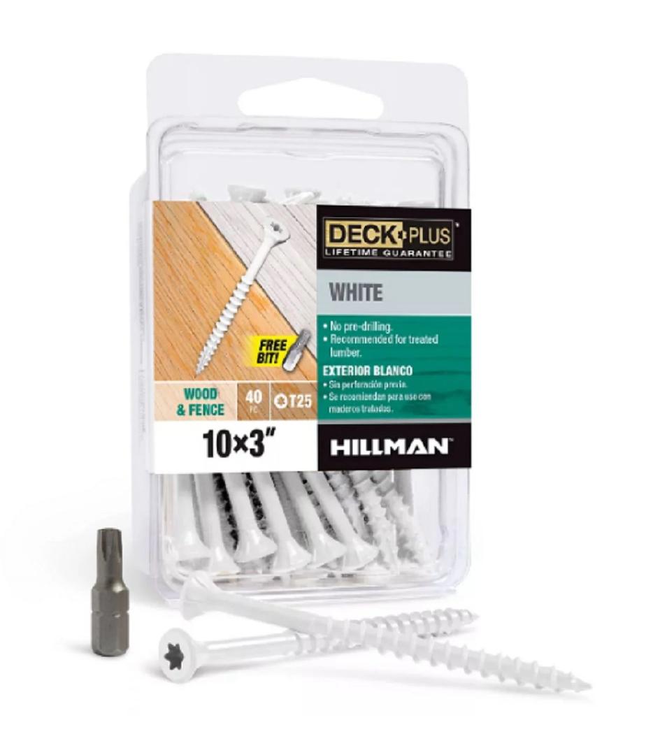 Deck Plus #10 x 2-1/2-in Wood to wood Deck Screws ( 40 -Per Box )