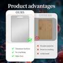 Titanium Cutting Board-Pure Titanium Cutting Boards For KitchenDouble-Sided Metal Cutting Board with Juice Groove, Separates Meat and Vegetables, Dishwasher Safe (Pattern 1410 Inch)