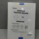 Trifold Poster Board,24 Pack 24" x 16" White Corrugated Poster Boards,Display Board,Perfect for School Projects, Science Fairs, Event Displays, and Business Presentations
