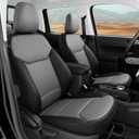 for Ford Maverick Seat Covers XL XLT Lariat Lobo Tremor 2022 2023 2024 2025 2026, Custom Fit Luxury Car Seat Covers Full Set for Ford Maverick, Waterproof Car Seat Cover, Black Gray