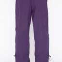 DISCIPBUSH Cargo Pants Women Baggy - Parachute Pants for Women, Rave Y2K Festival Outfits Purple XL