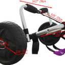 Kayak Cart Canoe Paddleboard SUP Trolley Carrier with No-flat wheels 100LBS Capacity