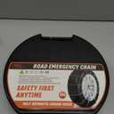 DEDC Auto Lock Snow Tire Chains,50s Quick Easy,Enhanced Manganese Steel Alloy,Endurance Life 650 Mi for Car SUV and Pickup Truck 245 255 265 275 295 315 Set of 2 (LS1619)
