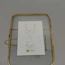 Malden International Designs 4x6 Gold Metal Hinged Floater Tabletop Picture Frame