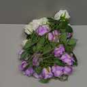 Artificial Flowers Bulk, 20" Silk Gradient Blush Purple Real Touch Roses for DIY Wedding Bridal Valentine's Day Bouquets Centerpieces Home Decor