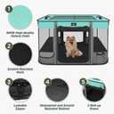 Paw Ballet Foldable Pet Kitten Playpen, Upgrade Waterproof Portable Dog Cat Playpen Kennel Tent for Small Cat Dog, Retractable Shade Cover, Indoor Outdoor Use for Small Pet.