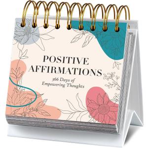 Daily Affirmation Calendar Christmas Gift Motivational Quotes Desk Calendar for Women Girls Positive Standing Flip Daily Undated Inspirational Calendar for Classroom Office Desk Decor