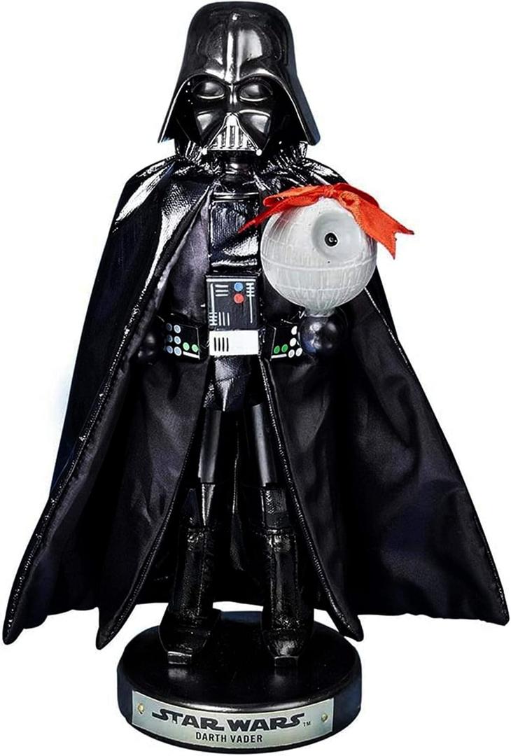 Kurt Adler Darth Vader with Death Star Nutcracker, 10-Inch