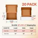 14x10x3 inches White Shipping Boxes 20 PackCorrugated Cardboard Gift BoxesMailing Boxes for Small Business Packing and Storage