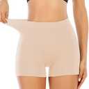 Seamless Shaping Boyshorts Panties for Women Slip Shorts Under Dress Shapewear Shorts Tummy Control Underwear, L