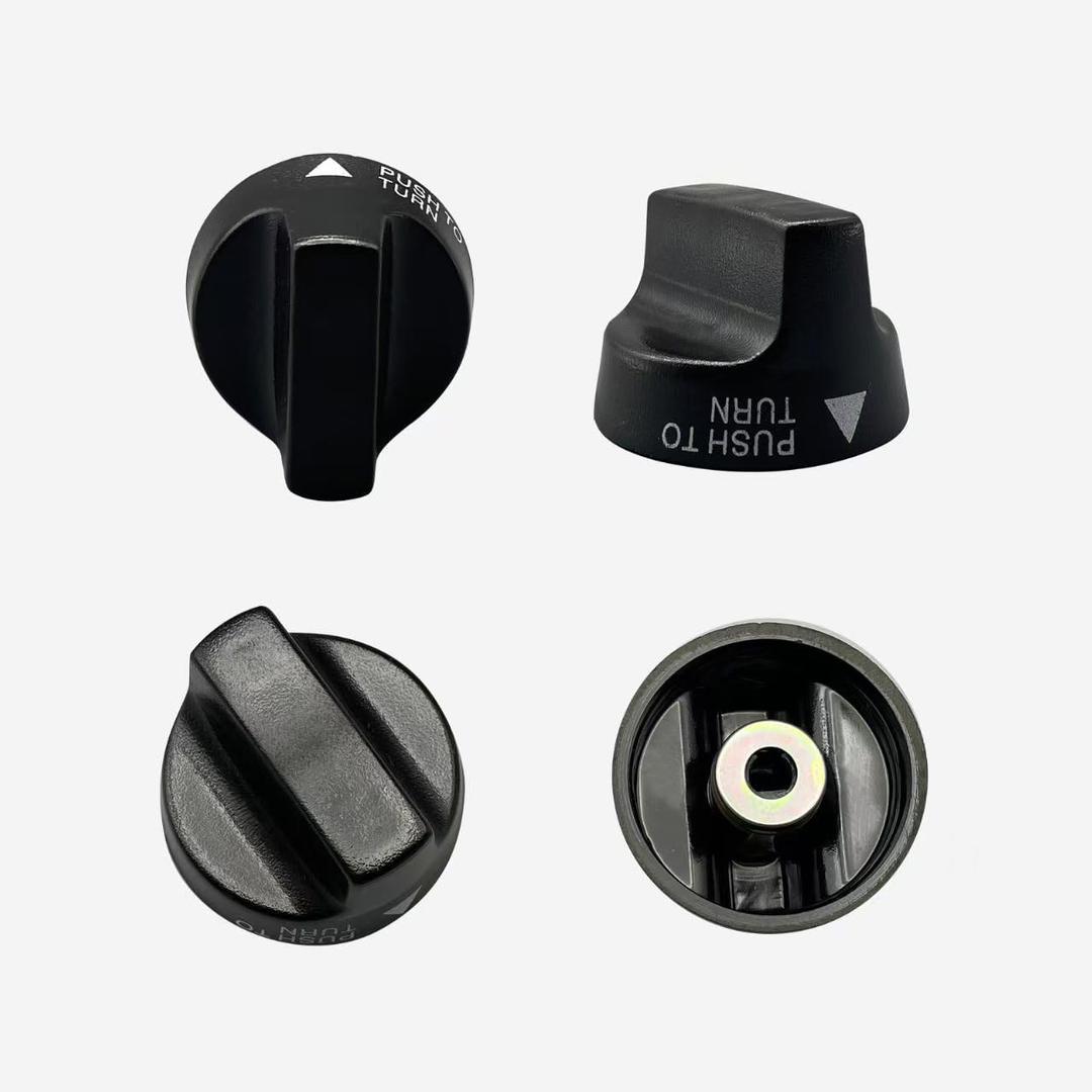 Gas Griddle Burner Knobs Replacement for Blackstone 36" & Flat Top Gas Griddle 28" Black, Burner Knobs Replacement for Blackstone 1517 1853 1554 1825 1836 2314 2335(4 Pcs)