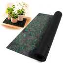 Breling 47.2" x 39.4" Automatic Plant Watering Mat, 3mm Thick Self Watering Capillary Mat with Green Plant Print, High Absorption for Hydroponics, Indoor Potted Plants, and Greenhouse Use