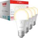Sengled Smart Light Bulb, 100W Equivalent WiFi Light Bulb, 1500LM High Brightness Smart Bulbs that Work with Alexa Google, Dimmable A19 Soft White Alexa Light Bulb,CRI>90, No Hub Required, 4-Pack