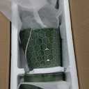 BUYMAX Plant Pots Indoor 5 inch Ceramic Flower Pot with Drainage Hole and Ceramic Tray - Gardening Home Desktop Office Windowsill Decoration Gift, Set of 4-Plants NOT Included (Patina)