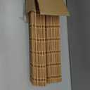 Cordless Bamboo Roman Shades, Light Filtering Bamboo Blinds Shades for Indoor Windows, UV Protection Roll Up Blinds for Home, Office, 34" W x 64" H, Natural