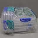 4 PCS Sandwich Containers - 100% Airtight & BPA-Free & Microwave & Dishwasher Safe Kitchen Storage Containers with Upgraded Snaps, 2 heightened Containers for Lunch Boxes and 2 normal version