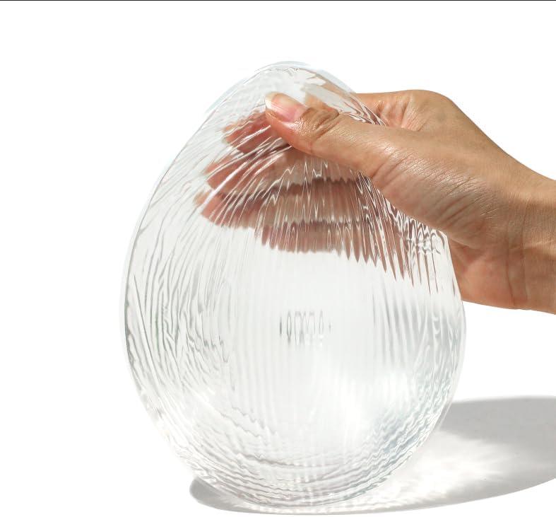 Waterdrop Silicone Breast Forms Mastectomy Prosthesis for Swimming Concave Bra Pad Breast Ehancers One Piece ((Transparent-400g/Cup B+))