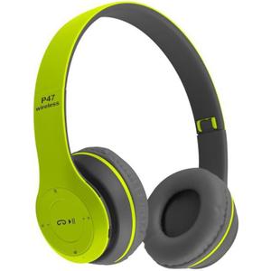 Upgraded Hybrid Active Headphones with Transparent Modes Playtime Wireless Bluetooth with Mic Deep Bass Soft-Earpads Fast Charging-Green