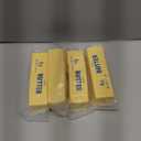 JolliLudo Butter Squeeze Soft Slow Rise Butter Sticks Squeeze Stress Relief Realistic Food Fidget Toys for Decompression Anxiety Relaxation (4Pcs)