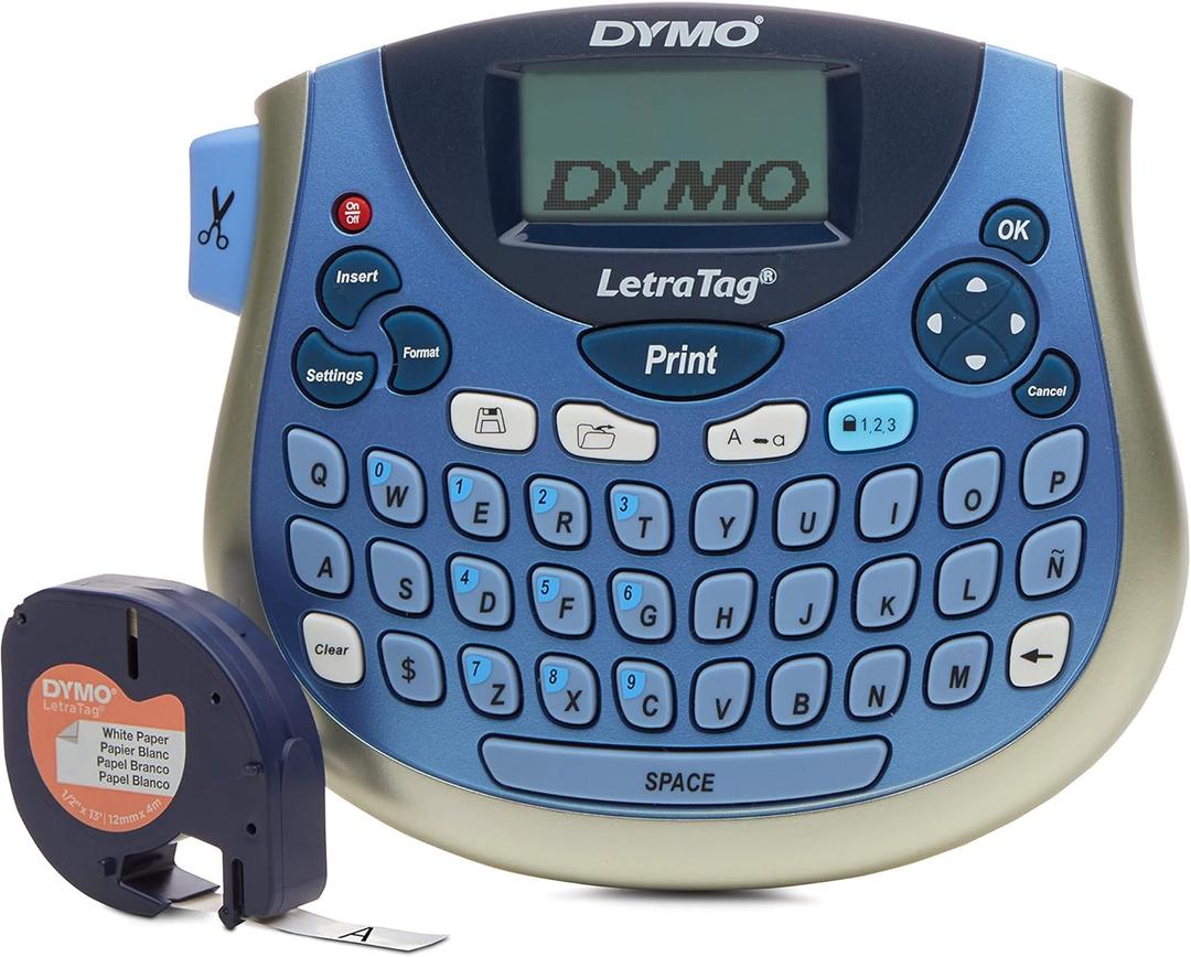 DYMO LetraTag LT-100T Compact, Portable Label Maker with QWERTY Keyboard (1733011),Assorted