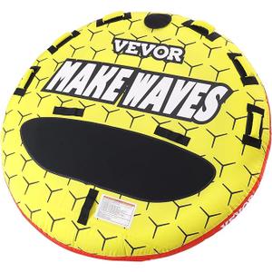 VEVOR Towable Tubes for Boating, 1-2/1-3 Riders, 340-510 lbs, 51.8"-63", Full Nylon Cover, EVA Grab Handles