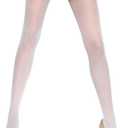 Mila Marutti White Sheer Tights for Women | Bridal Pantyhose Made in EU | Nylons Stockings for Women - White, S