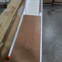Bellemave Full Size Floor Bed with Slats and Safety Guardrail, Beige
