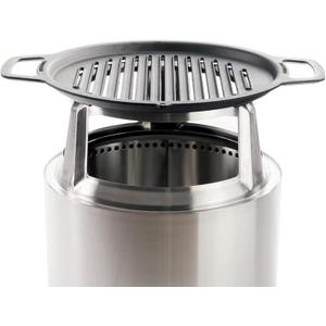 Solo Stove Bonfire Grill Top and Hub, Cast Iron Cooktop with Stainless steel Hub for 8 Elevation, Addition for Bonfire Fire Pit, Weight: 20 lbs, Diameter: 17.5"