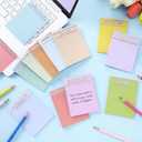 Thenshop 24 Pcs Employee Appreciation Sticky Notes 3 x 4'' Inspirational Sticky Notes Thank You Gifts Funny Self Adhesive Notepads for Coworkers Nurse Teacher Office Supplies(Colorful)