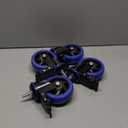 4 Inch Caster Wheels Heavy Duty Stem Caster 2000Lbs, Threaded Stem Casters 3/8"-16 x 1(Stem Diameter 3/8", Stem Length 1"), Swviel Locking Caster Set of 4, Industrial Castor Wheels for Cart,Furniture