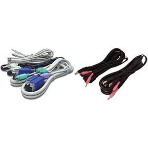 Avocent CBL0091 Keyboard/Video/Mouse/Audio Cable, 12'