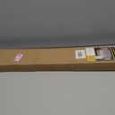 UNISHADES No Drill Blinds for Windows 1" Aluminum Cordless Mini Blinds L-Shaped Slat 100% Privacy, for Window Size 48" W × 48" H - White