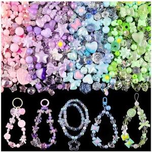 TINKRSTUFF Assorted 180-240PCS 2 Packs Acrylic Beads for Bracelet Making, Flower Bow Butterfly Candy GummyBear Aesthetic Bracelet Charms,Cute Beads for Jewelry Making DIY Necklace Keychain Phone Charm TINKRSTUFF Assorted 180-240PCS 2 Packs Acrylic Beads for Bracelet Making, Flower Bow Butterfly Candy GummyBear Aesthetic Bracelet Charms,Cute Beads for Jewelry Making DIY Necklace Keychain Phone Charm