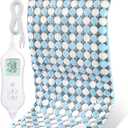 NOWWISH Heating Pad for Back Pain Relief & Period Cramps, 12x24 Inch Moist Heat Electric Heating Pad with 6 Heat Settings and Auto Shut-Off, Machine Washable, Christmas Gifts for Women Men, Blue Dot