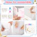 AmazingSpark 28in Jumbo Gender Reveal Gift Box Kit with Oversized Box Giant Pull Bows for Gender Reveal Baby Shower Birthday Party Decor (Twinkle Little Star)
