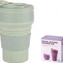 Silicone Outdoor Water Cup Folding Retractable Mark Silicone Cup Multifunctional Travel Coffee Cup is convenient to carry the water cup