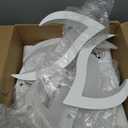 Low Profile Ceiling Fan with Lights,110v Modern Dimmable Flower Shape, Remote Control/app Control,Timing 6 Gear Speeds Fan Ceiling Lamp. (White)