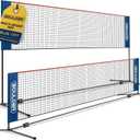 Boulder Portable Badminton Pickleball Net - Foldable/Extendable Poles for Multiple Sports Heights (UP to 5 ft) - Ideal for Tennis, Pickleball, Soccer Tennis - Easy Setup