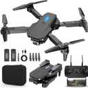 Drone with 1080P Camera for Kids, Foldable Mini Drone for Kids Boys Beginners, 2 Batteries, Toys Drone, Gestures Selfie, One Key Start, 360° Flips, Toy Gifts for Boys Black E88