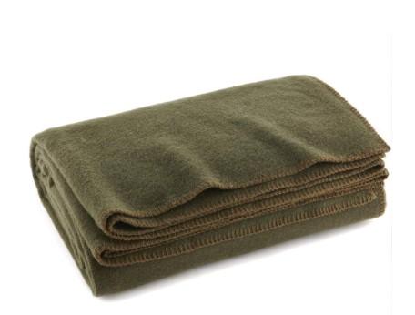 Heavy Army Green Blanket 82"x126"
