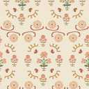 Boho Floral Peel and Stick Wallpaper Retro Daisy Flower Contact Paper for Cabinets Self Adheisve Vintage Wallpaper for Bedroom Gilrs Room Cabinets Drawers 17.3" 78.7"