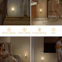 L LOHAS LED Motion Sensor Night Light, 2Pack, Motion Activated Night Light, Night Lights Plug into Wall Motion Sensor, 3000K Warm White, Adjustable Brightness 30/60LM, for Kids Adults Bathroom Bedroom