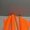 VULCAN Safety Flag with Dowel - Bright Orange - Vinyl Coated Nylon Mesh Construction - 18 Inch x 18 Inch - 4 Pack